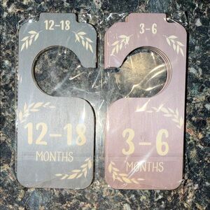 Baby Closet Dividers in Wooden Gray and Brown